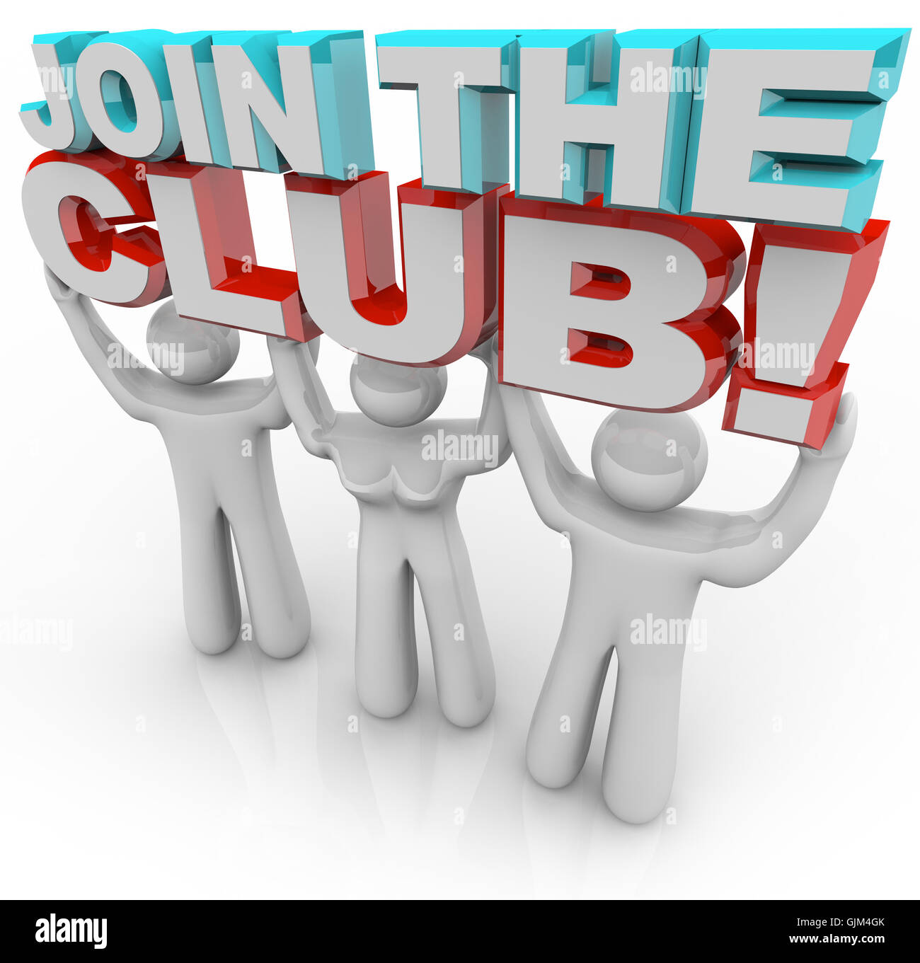 Join the Club - Membership Recruitment Team Stock Photo