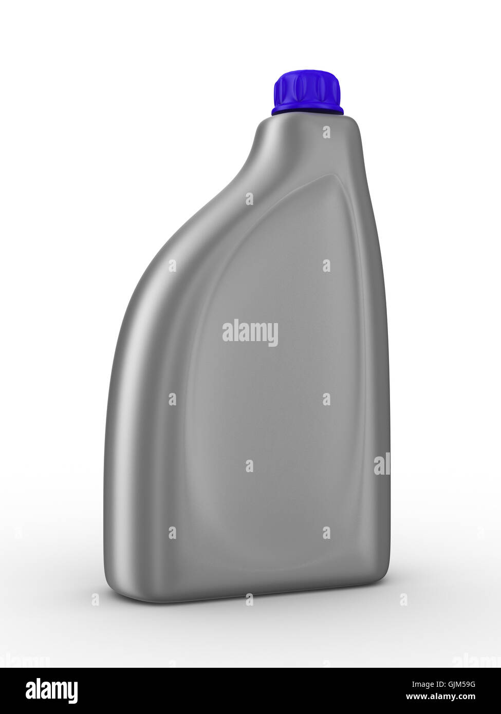 Lubricating oil bottle on white background. Isolated 3D image Stock