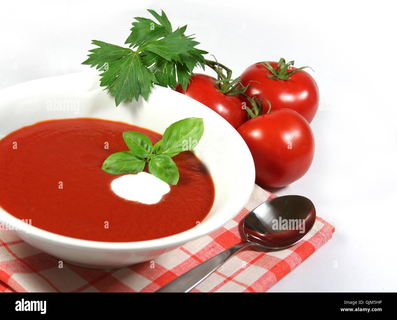 tomato soup Stock Photo