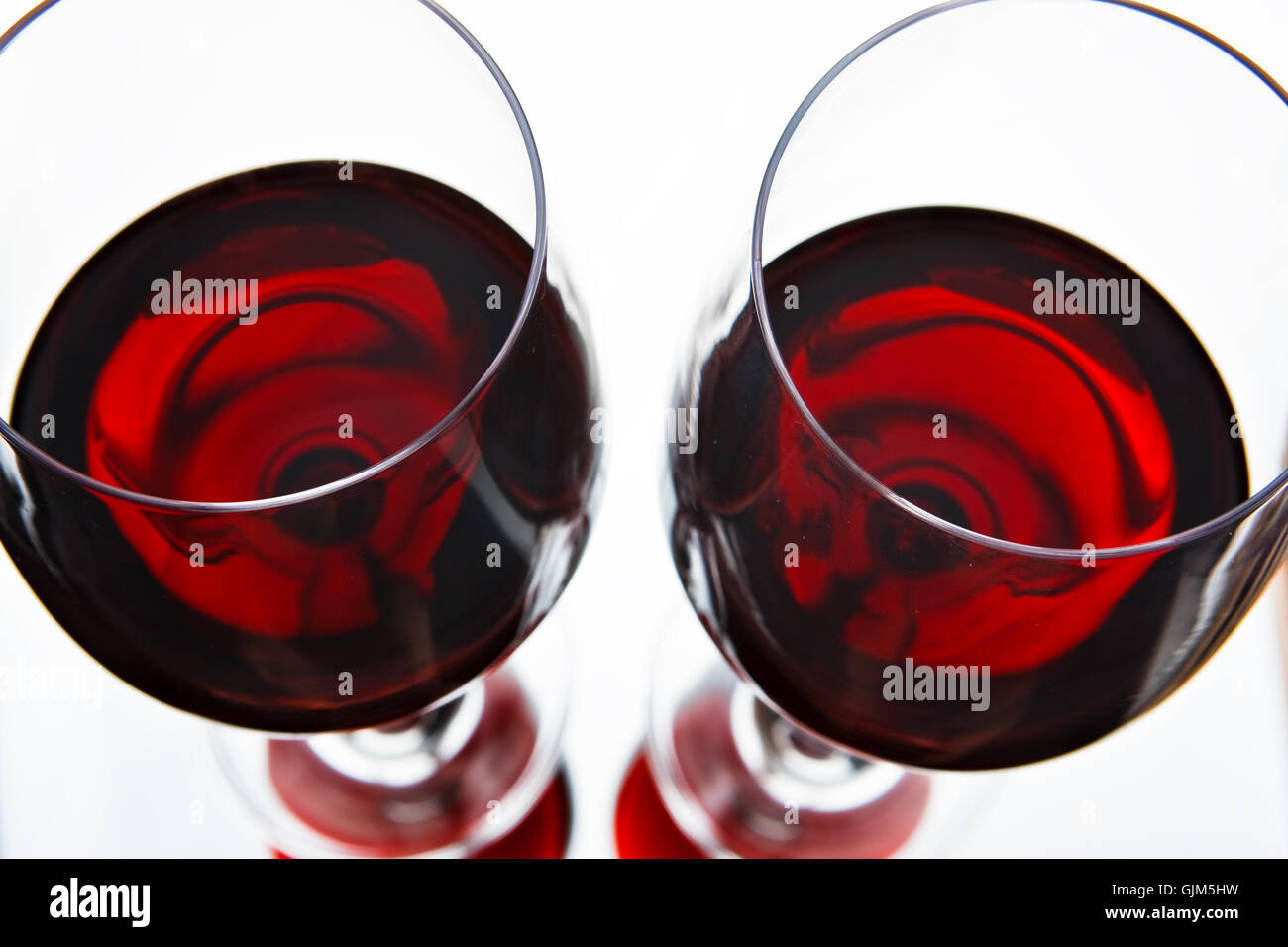 wine glasses Stock Photo