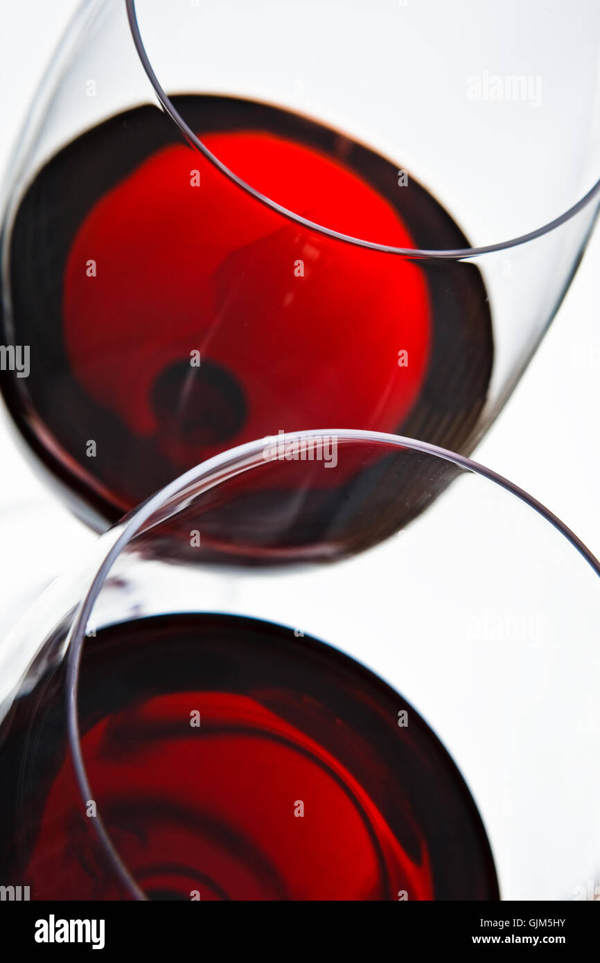 glass chalice tumbler Stock Photo