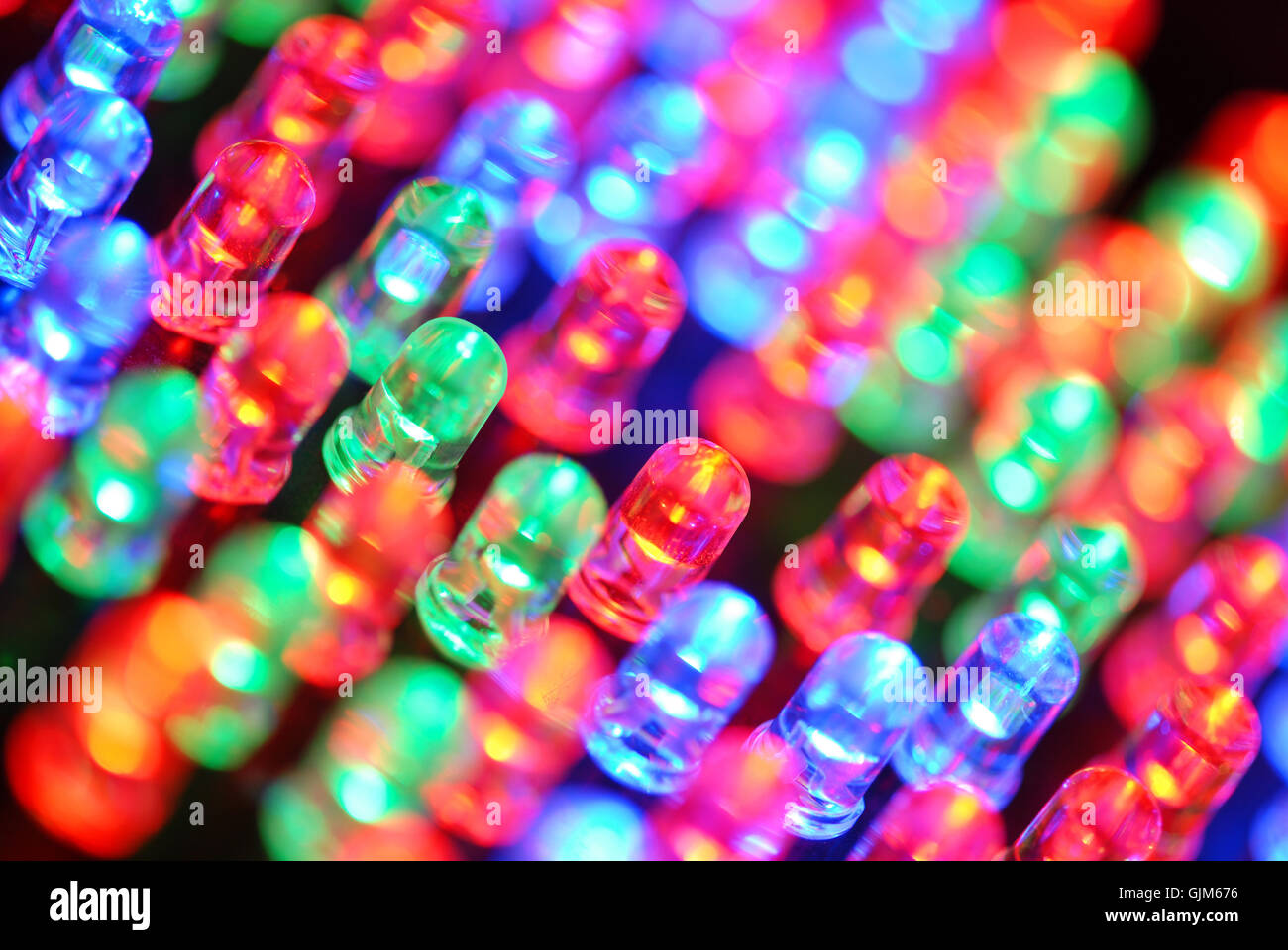 rgb diode light-emitting diode Stock Photo