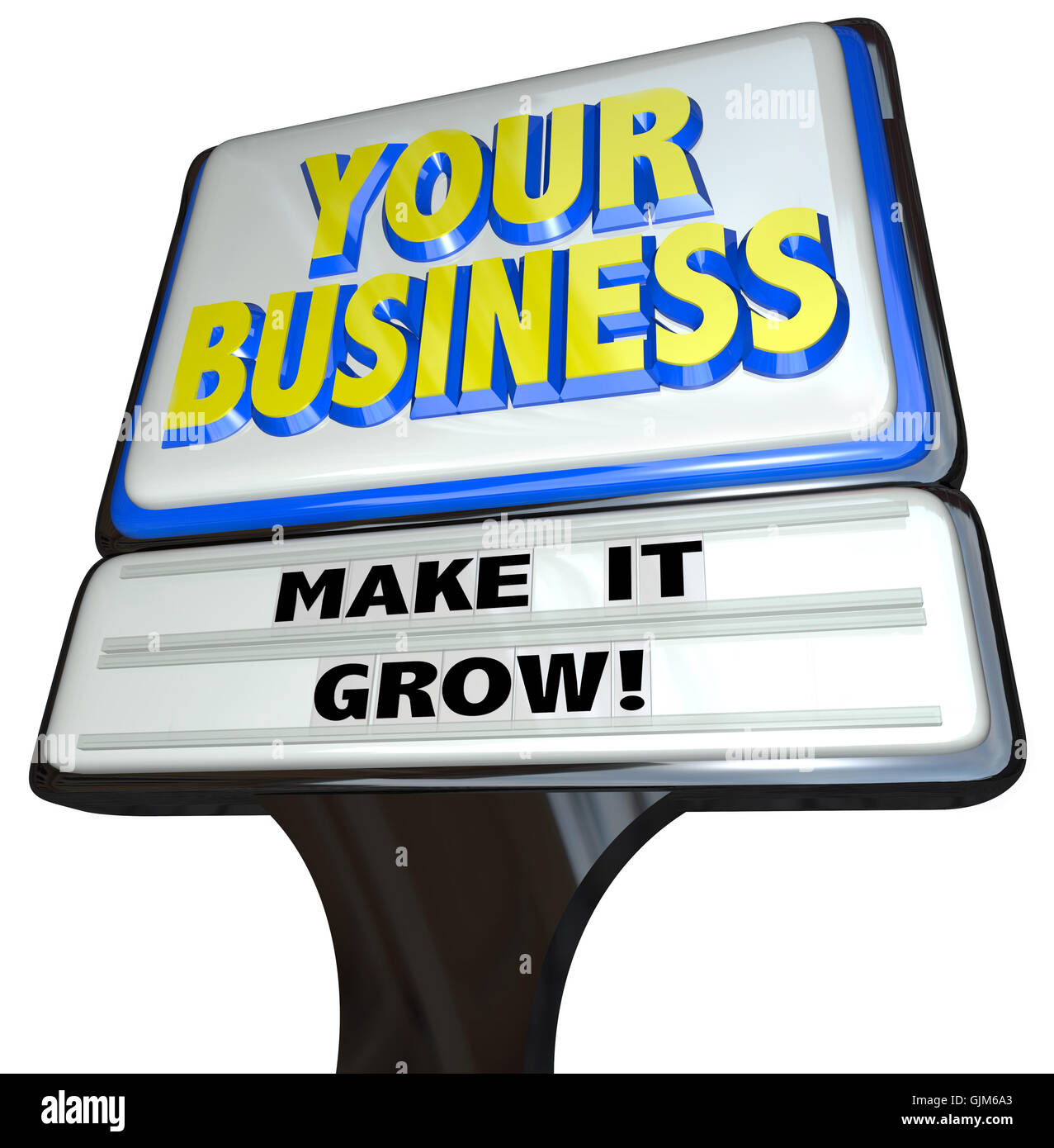 Restaurant Sign - Your Business Make it Grow Stock Photo