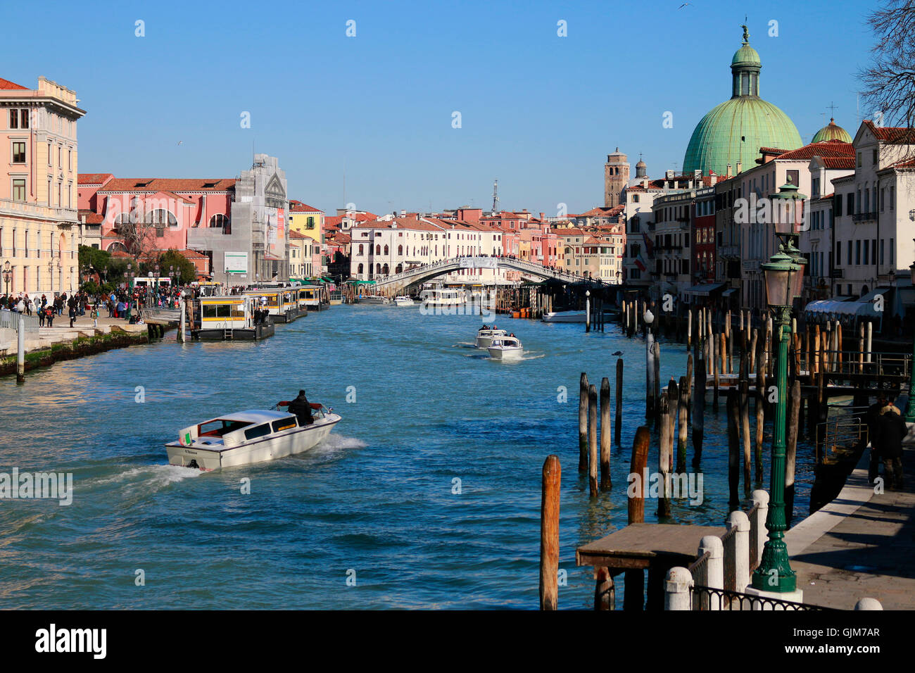 Impressionen: Canal Grande, Venedig, Italien. Stock Photo