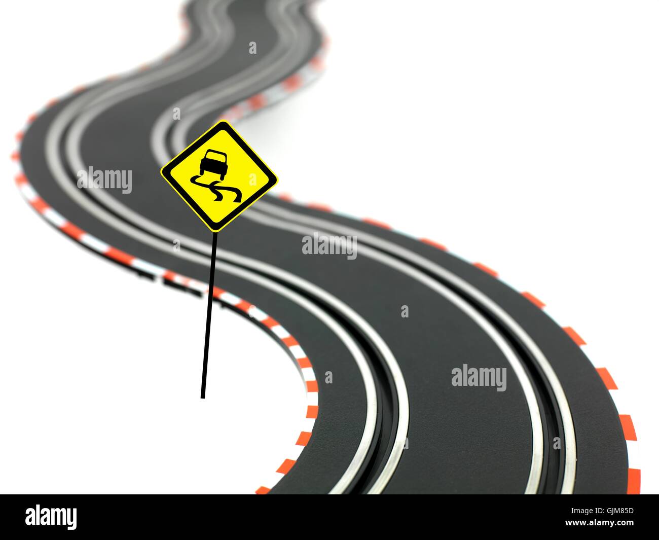 Slot Car Track Stock Photo Alamy