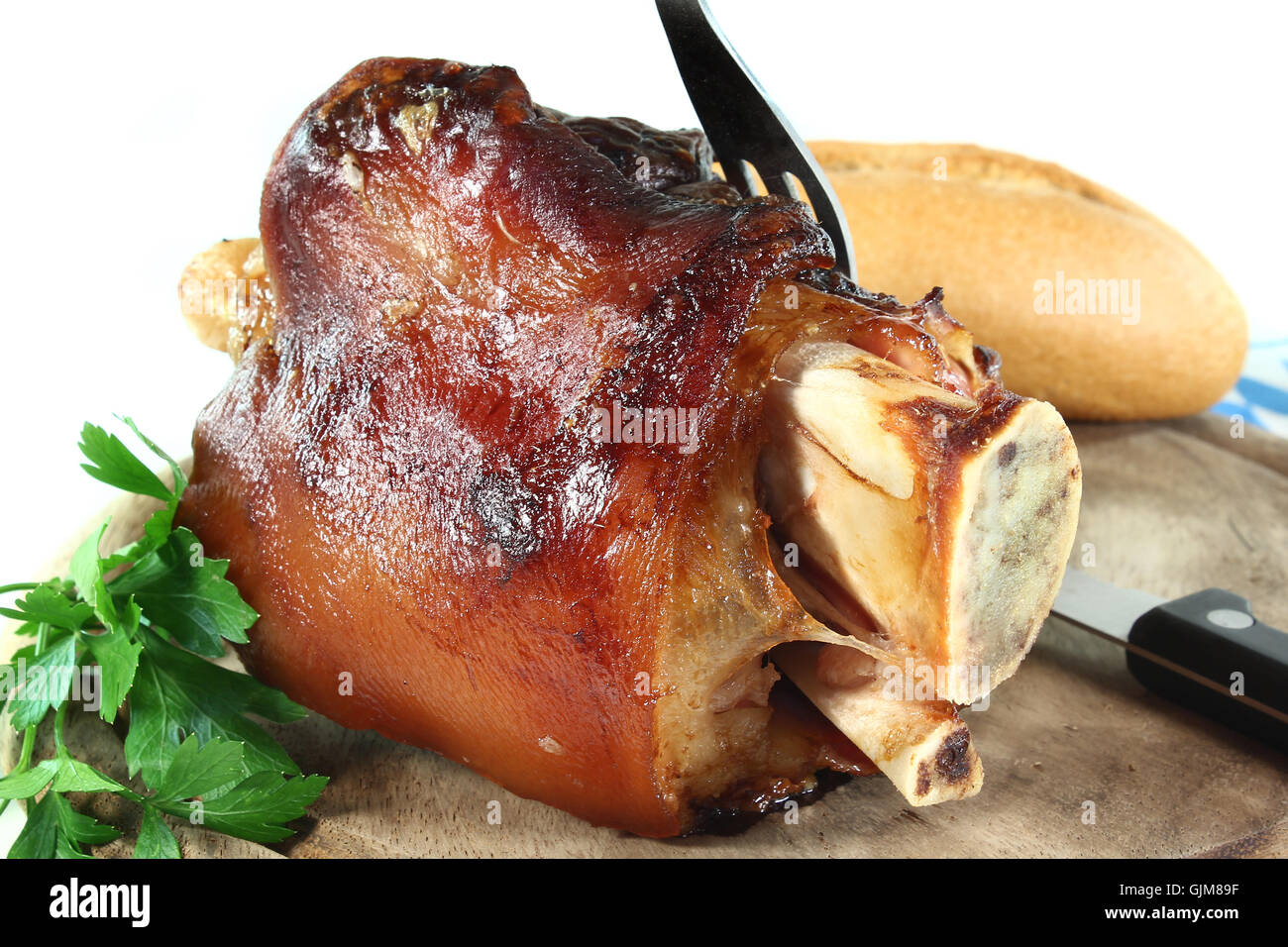 grilled pork hock Stock Photo Alamy