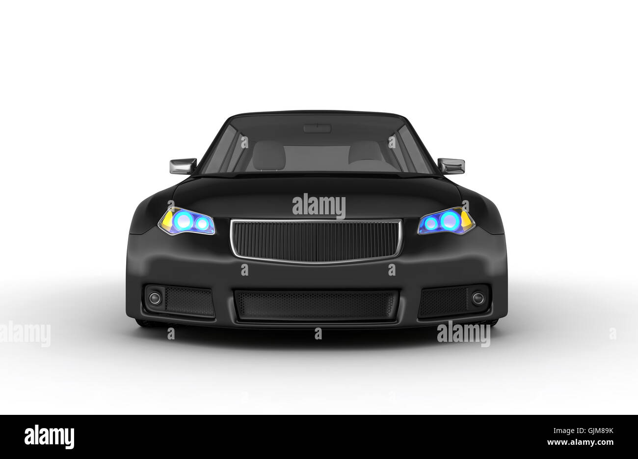 Black sports car Cut Out Stock Images & Pictures - Alamy