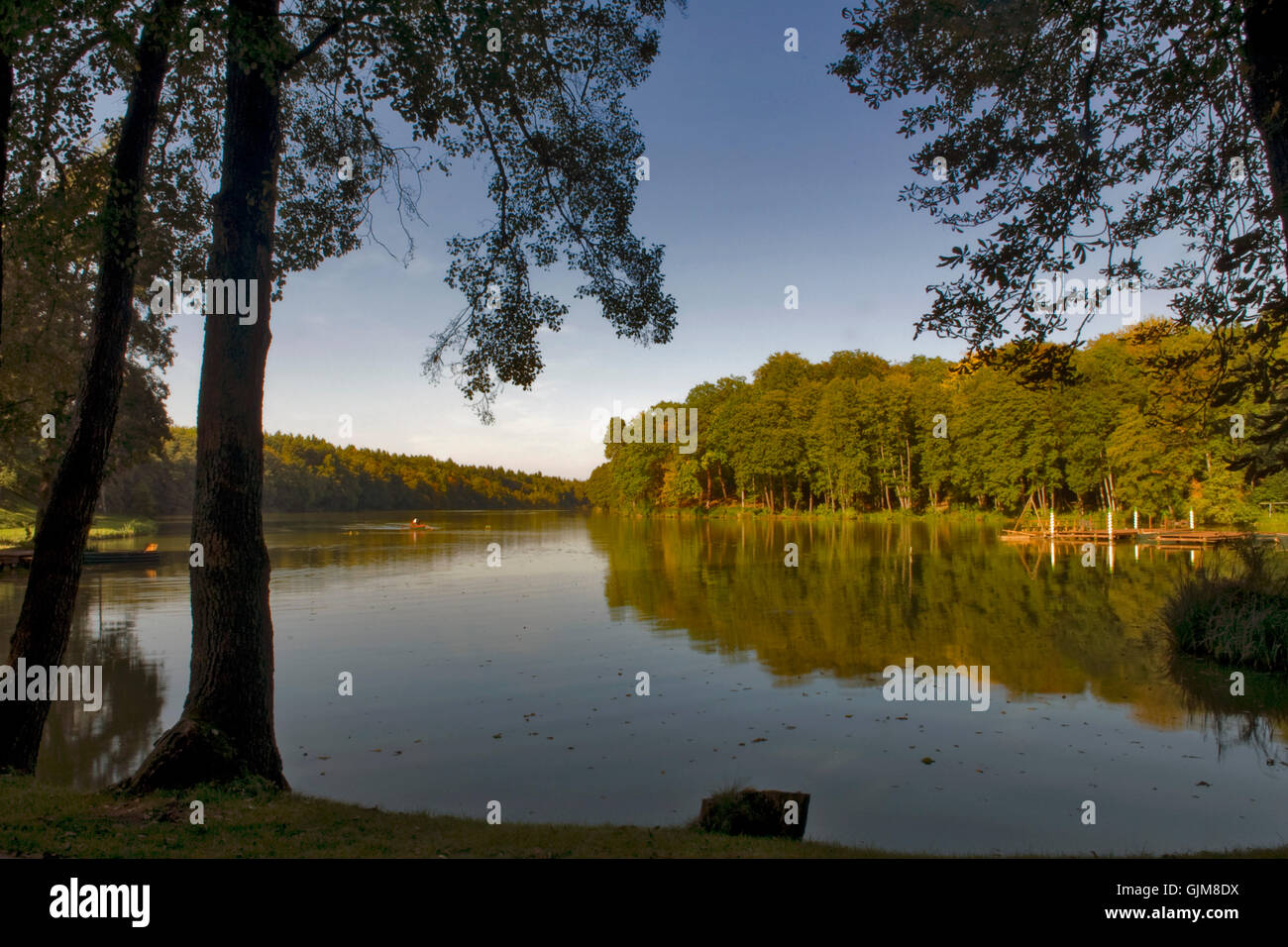 brandenburg fresh water lake Stock Photo Alamy
