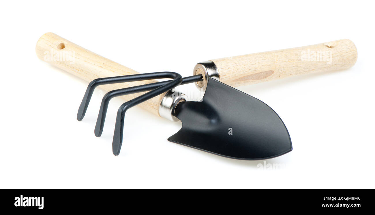 Shovel rake garden tool Cut Out Stock Images & Pictures - Alamy