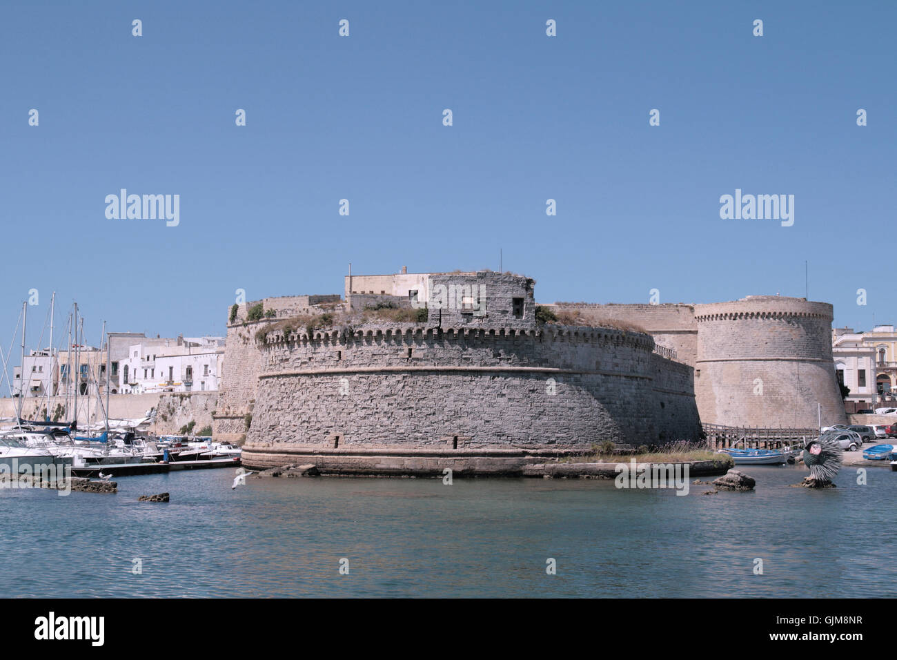 Gallipoli, Apulia - Angevin castle Stock Photo - Alamy