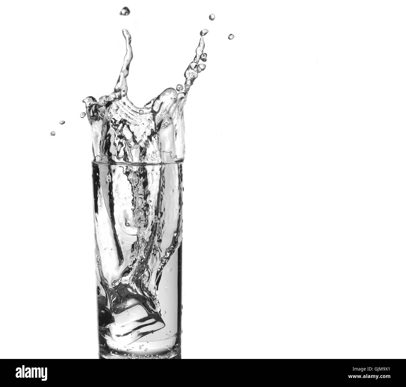 Crown water splash Black and White Stock Photos & Images - Alamy