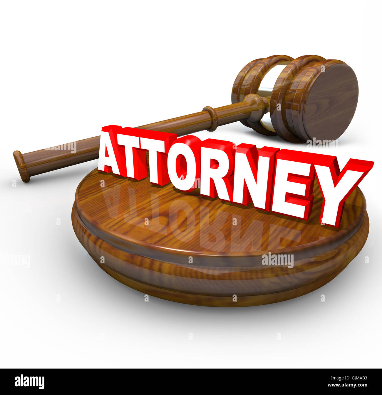 Attorney Word Wooden Gavel Find Lawyer for Your Case Stock Photo Alamy
