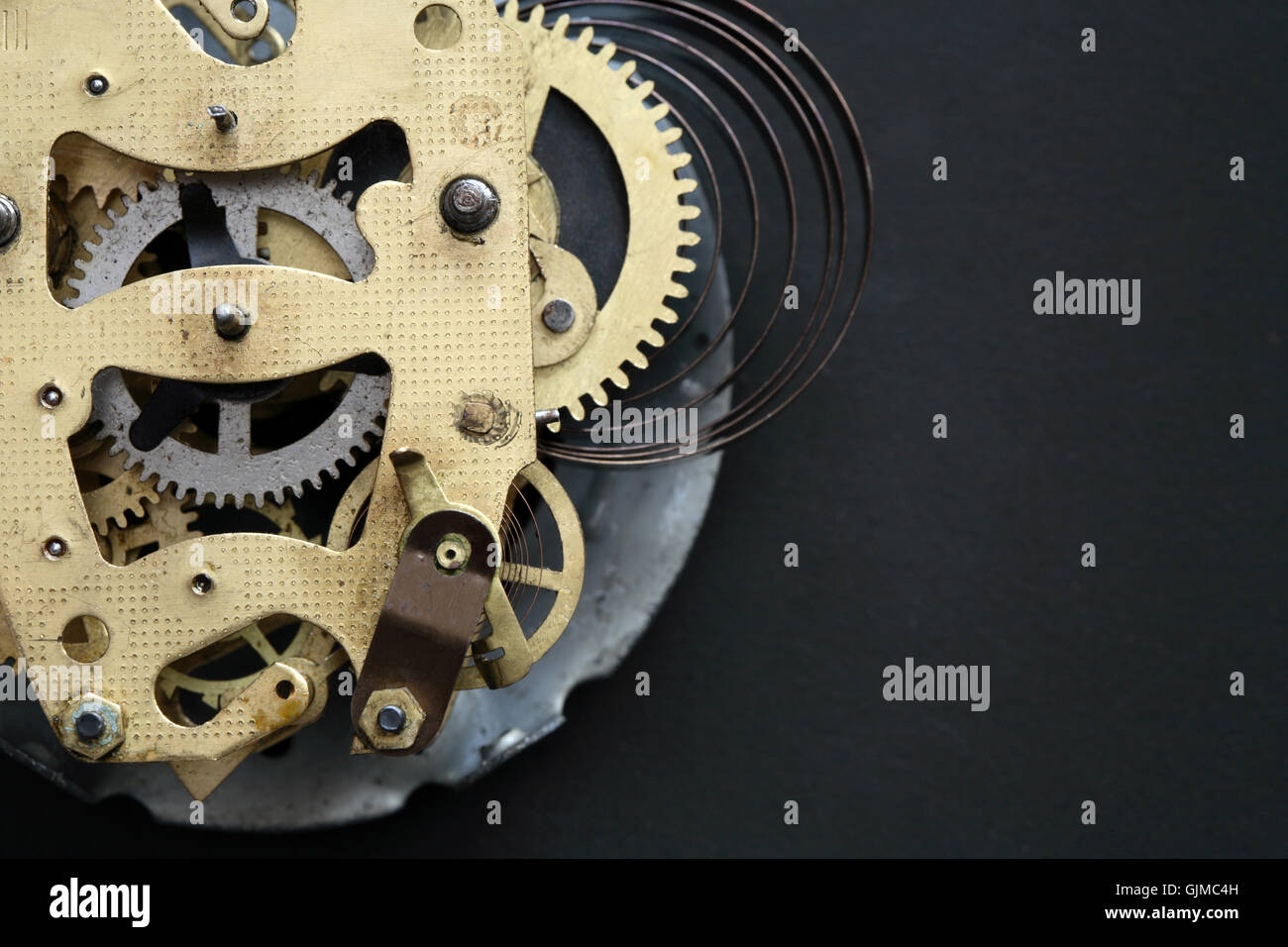 Old Clock Mechanism Stock Photo Alamy