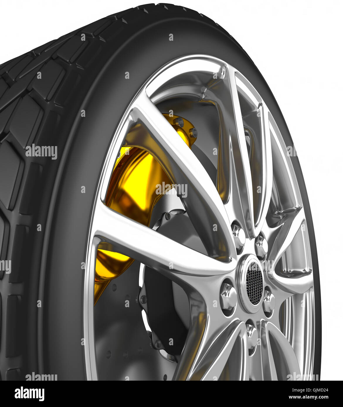 Wheels with alloy rims Stock Photo - Alamy