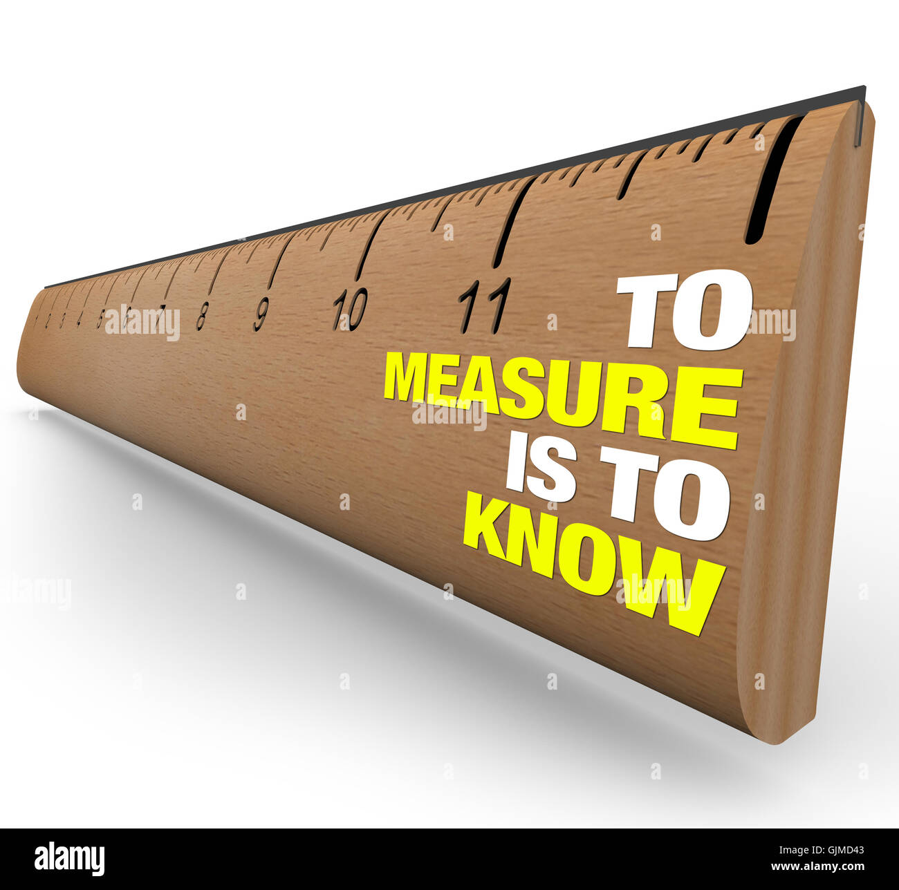 Ruler - To Measure is to Know - Importance of Metrics Stock Photo