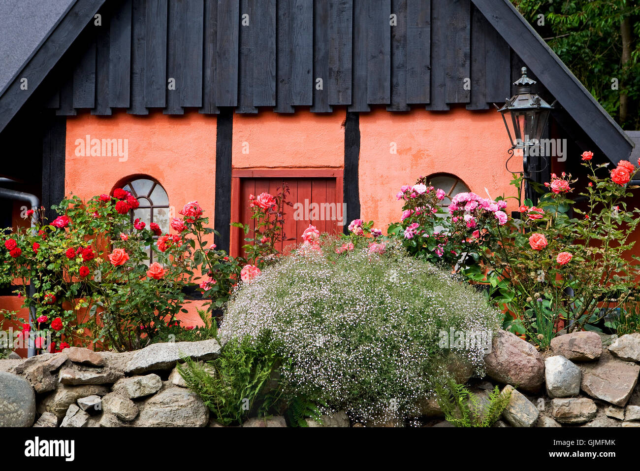 house in the nordic style,bornholm,denmark Stock Photo