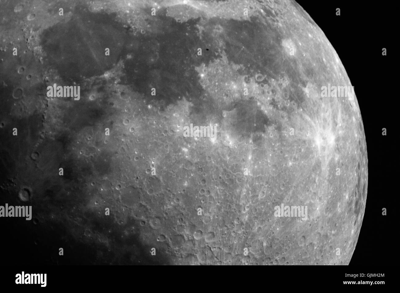 moon crater new moon Stock Photo Alamy