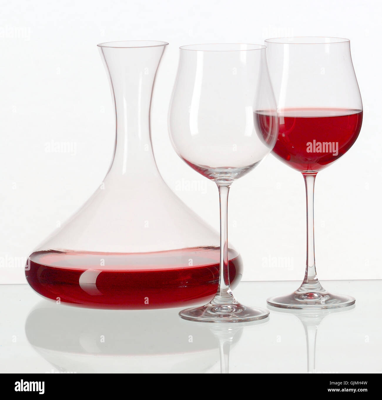 alcohol carafe wine Stock Photo