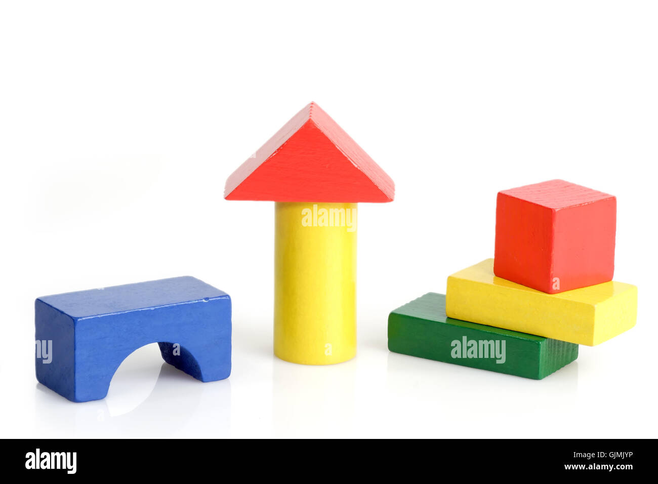 toy building block pictogram Stock Photo