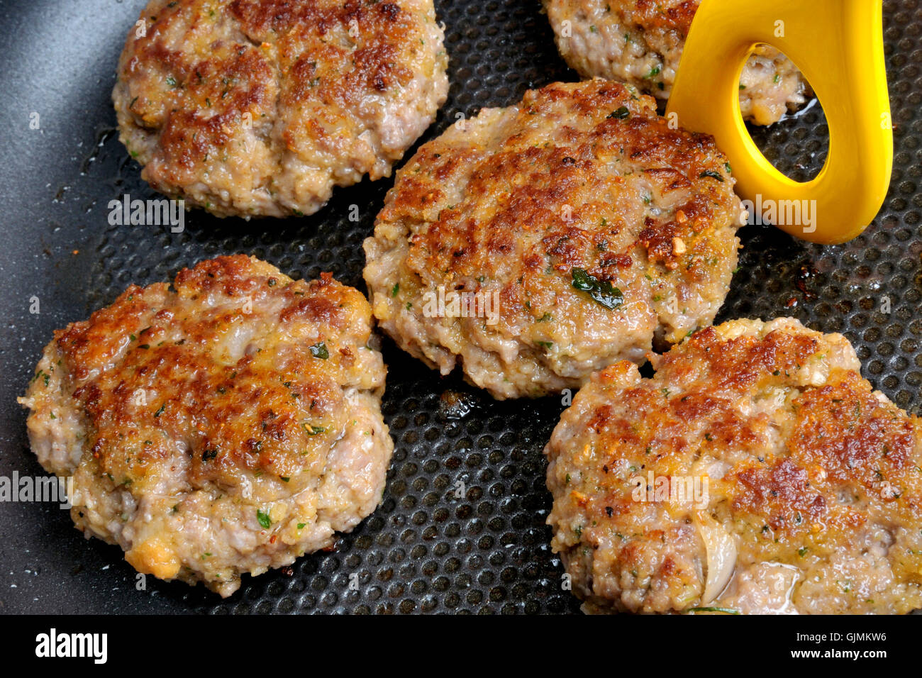 mincemeat rissoles pork Stock Photo