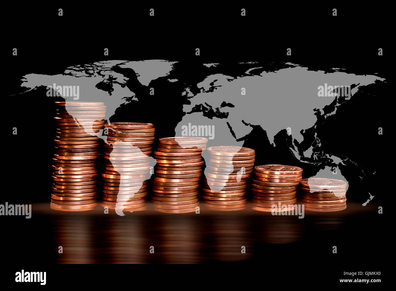 Us currency map hi-res stock photography and images - Alamy