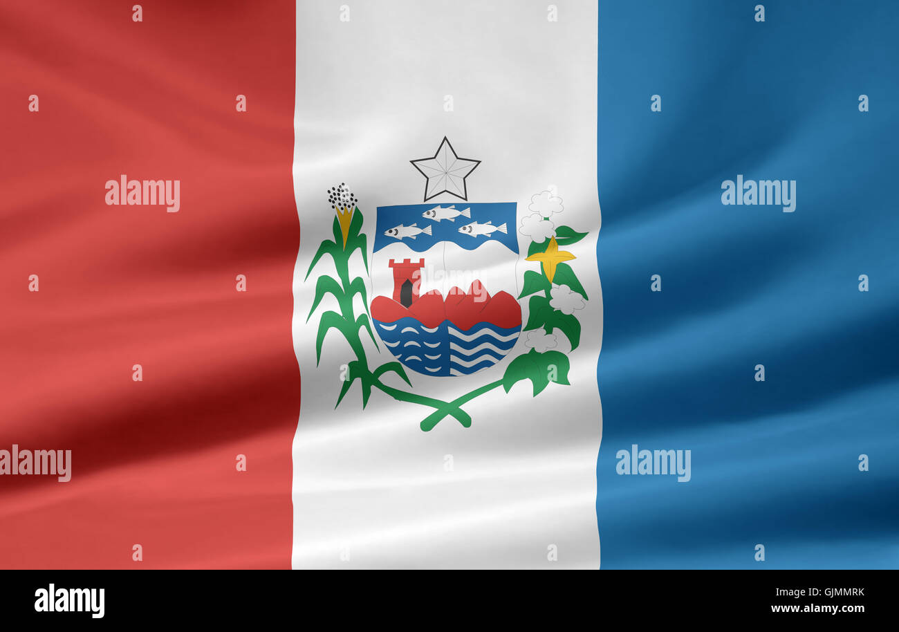 flag of alagoas - brazil Stock Photo