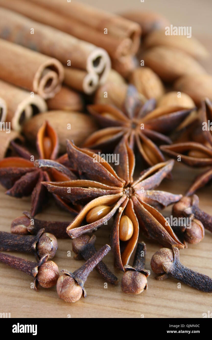 condiment carnation spices Stock Photo