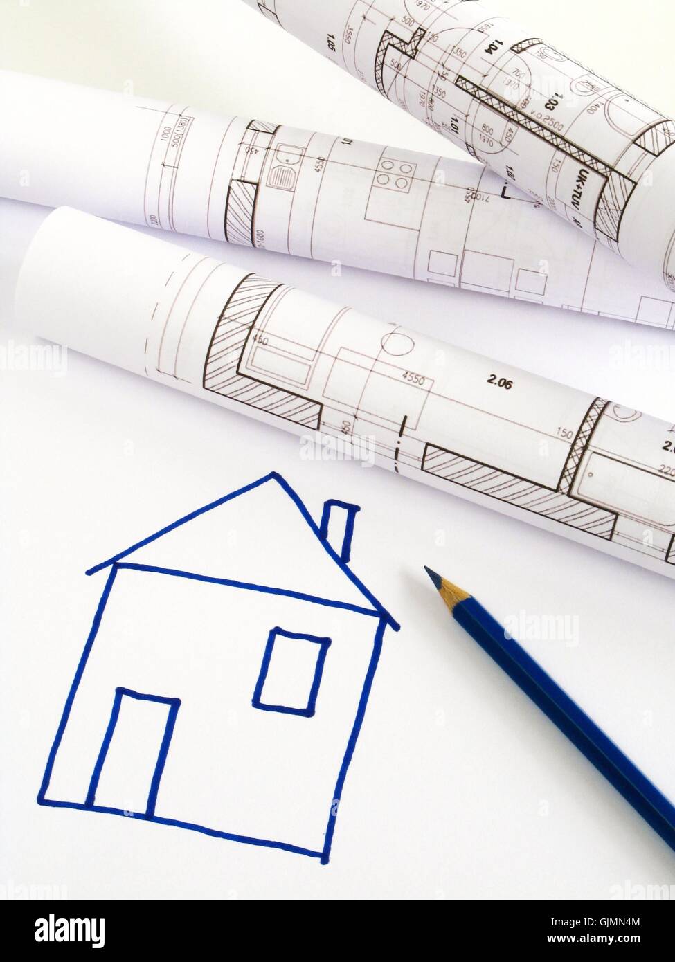house building model Stock Photo - Alamy
