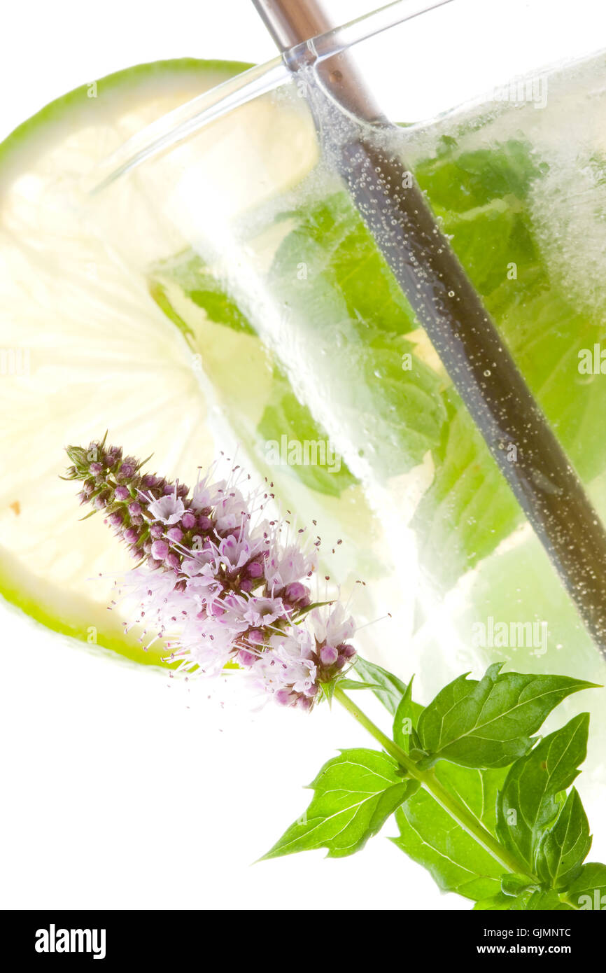 white cocktail long-drink Stock Photo