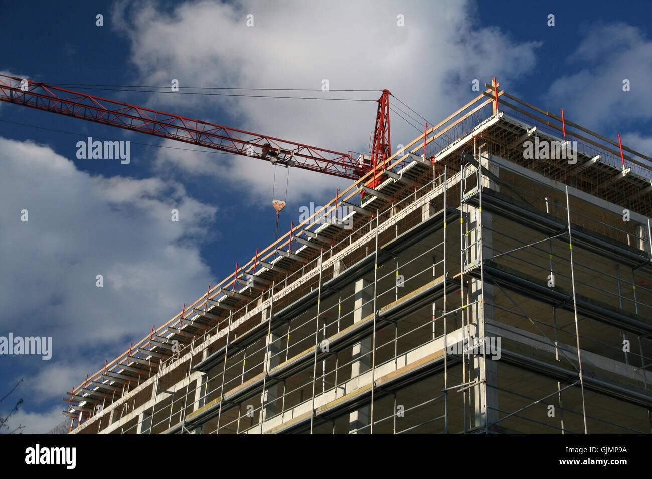 construction site build building industry Stock Photo