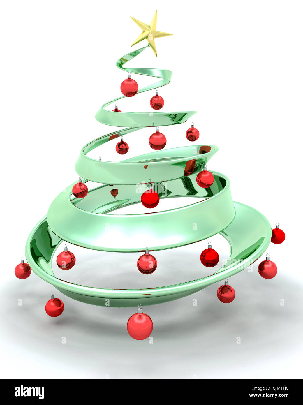 isolated tree winter Stock Photo