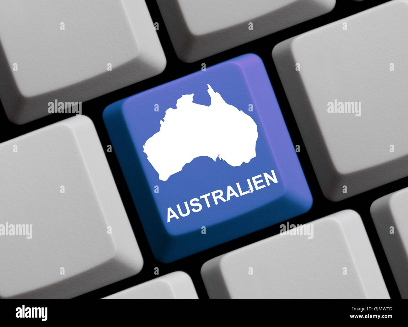 Australia map outline hi-res stock photography and images - Alamy