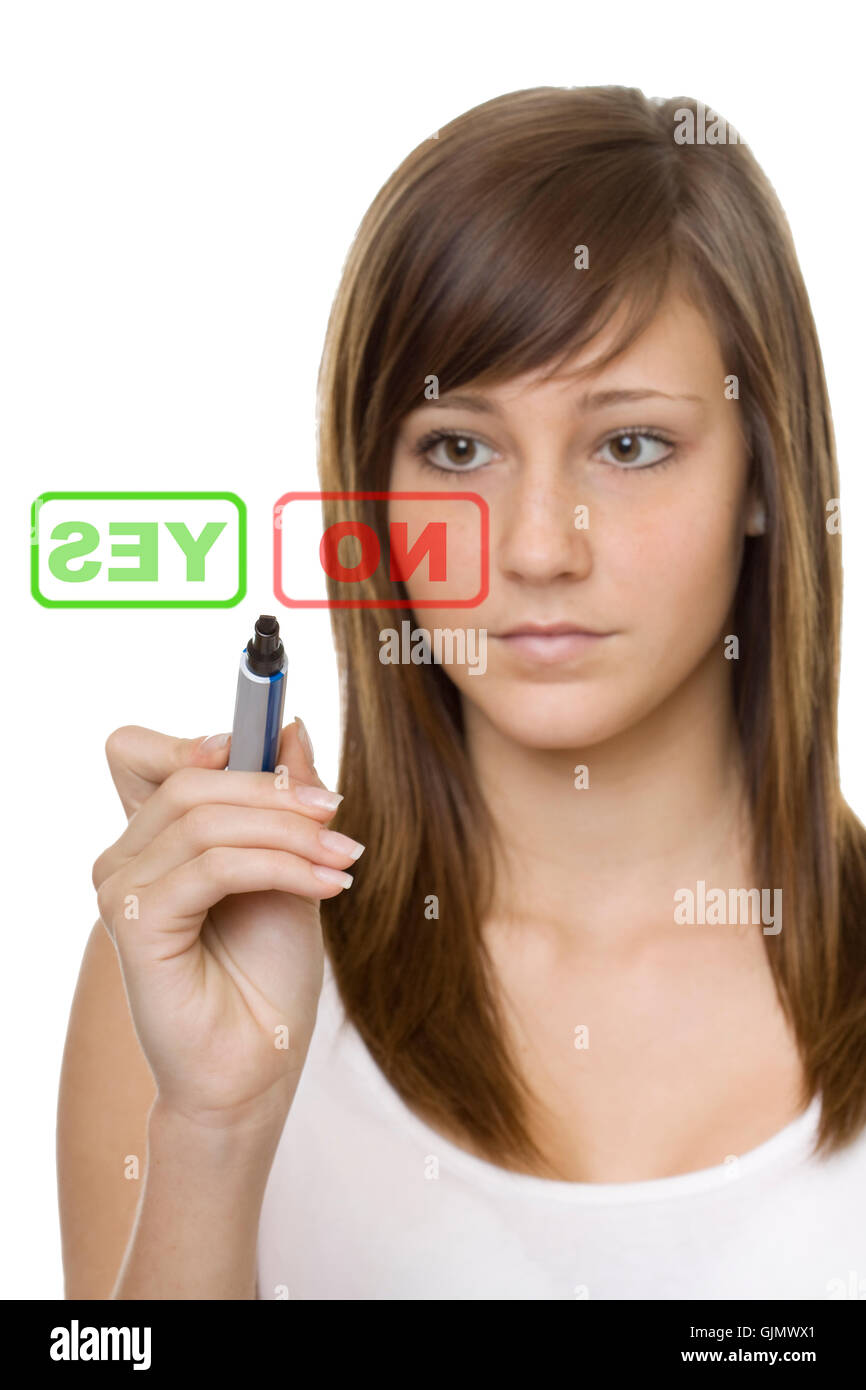 woman no teenager Stock Photo