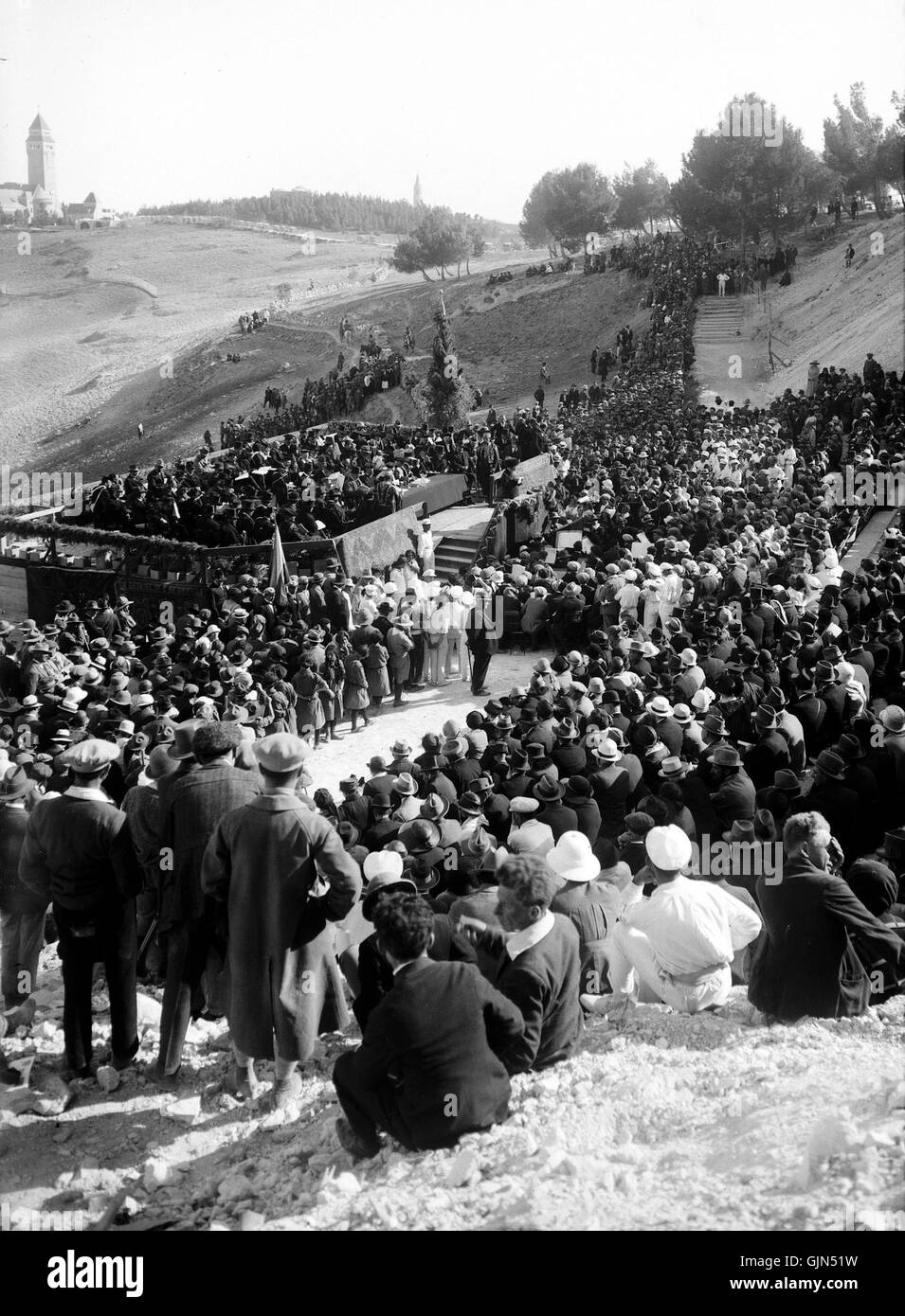 Founding of the Hebrew University Stock Photo Alamy