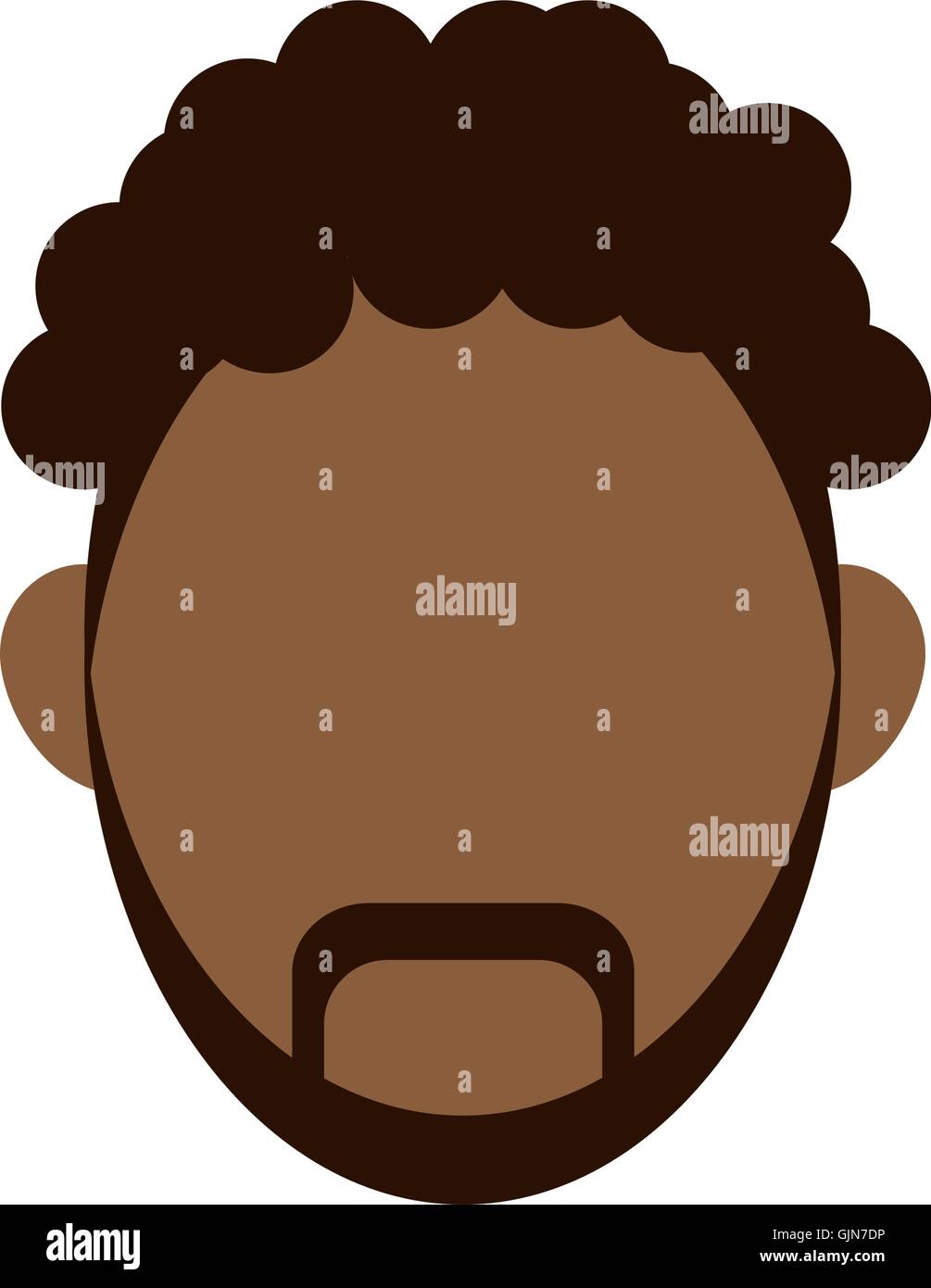 Avatar men dark skin icon hi-res stock photography and images - Alamy