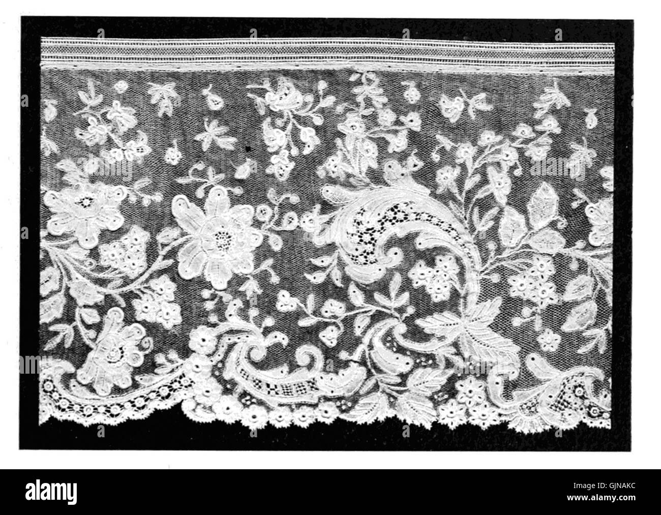 Lace Its Origin and History Real Point d'Angleterre Stock Photo - Alamy