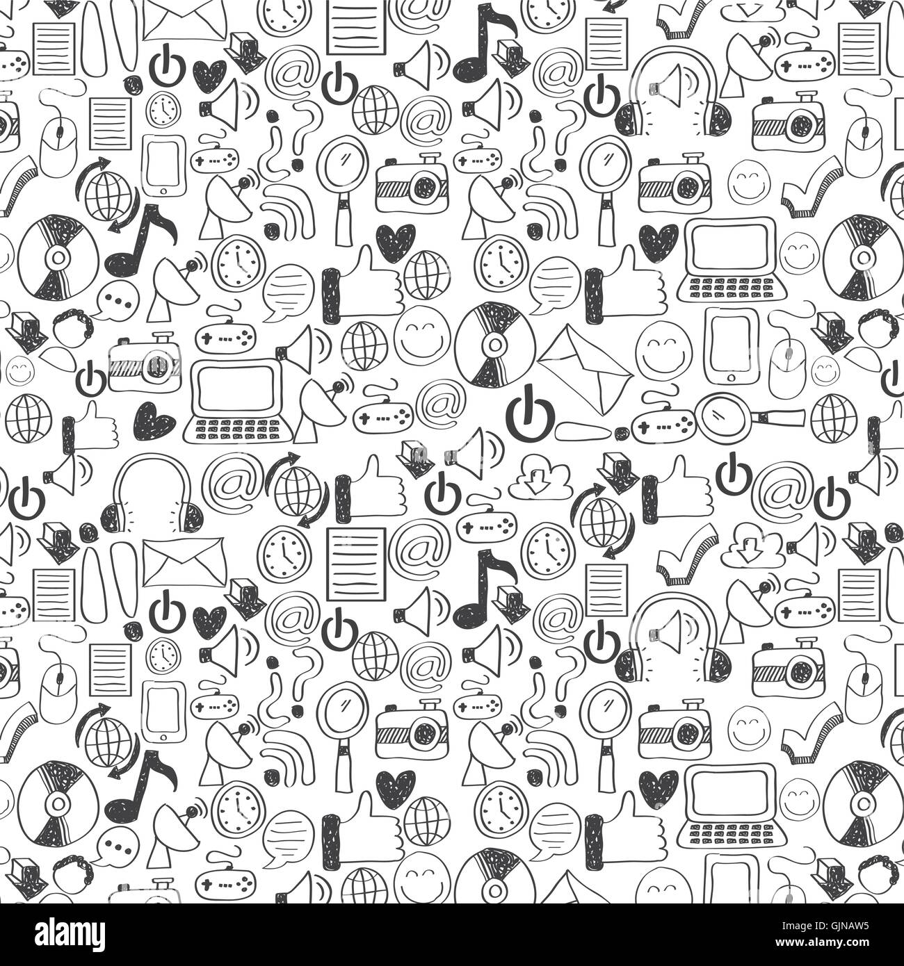set icons social media Stock Vector Image & Art - Alamy