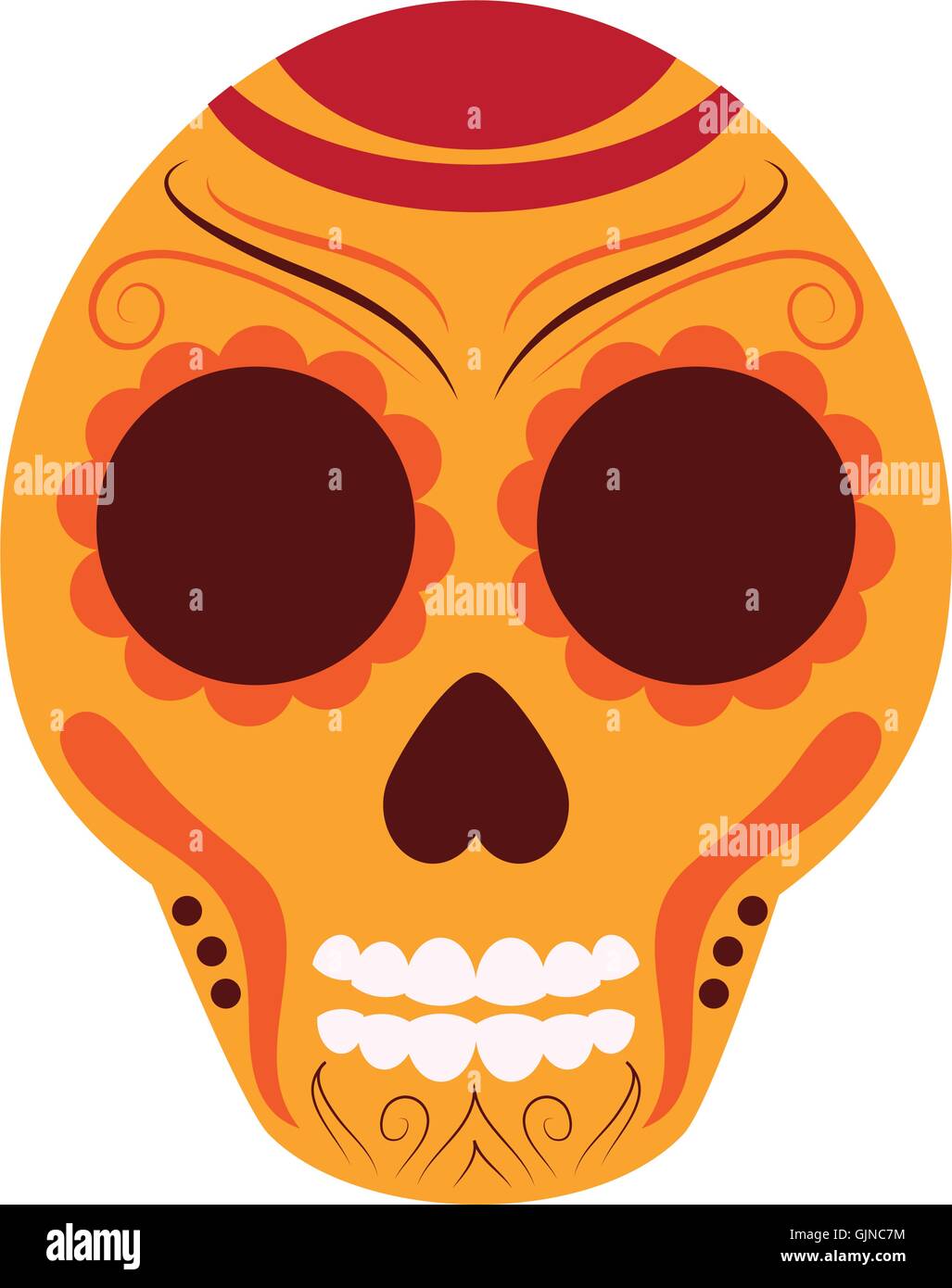 mexican Sugar Skull icon Stock Vector Image & Art - Alamy