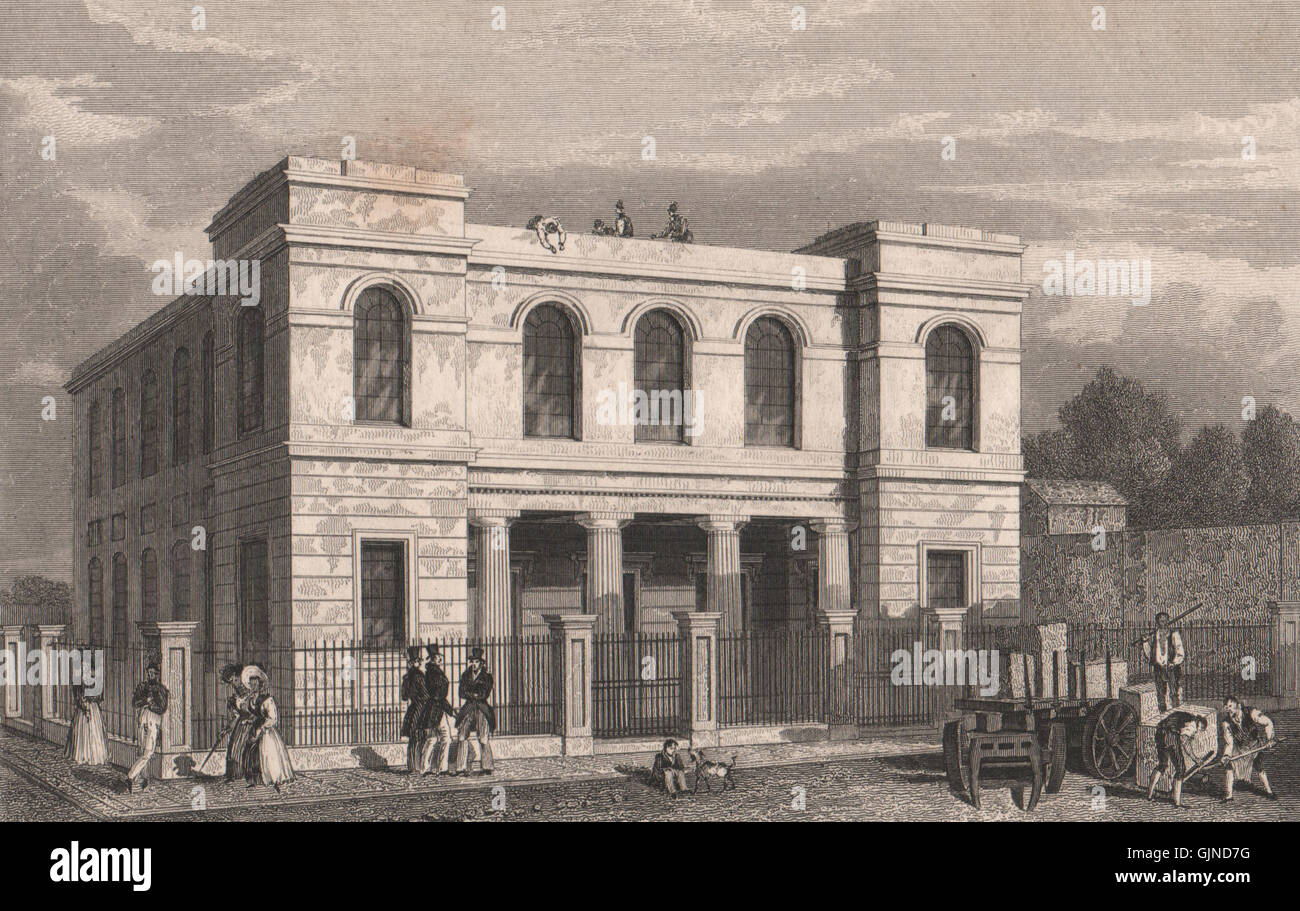 Scotch Secession Church, Mount Pleasant. Bombed 1941. Liverpool. PYNE, 1829 Stock Photo