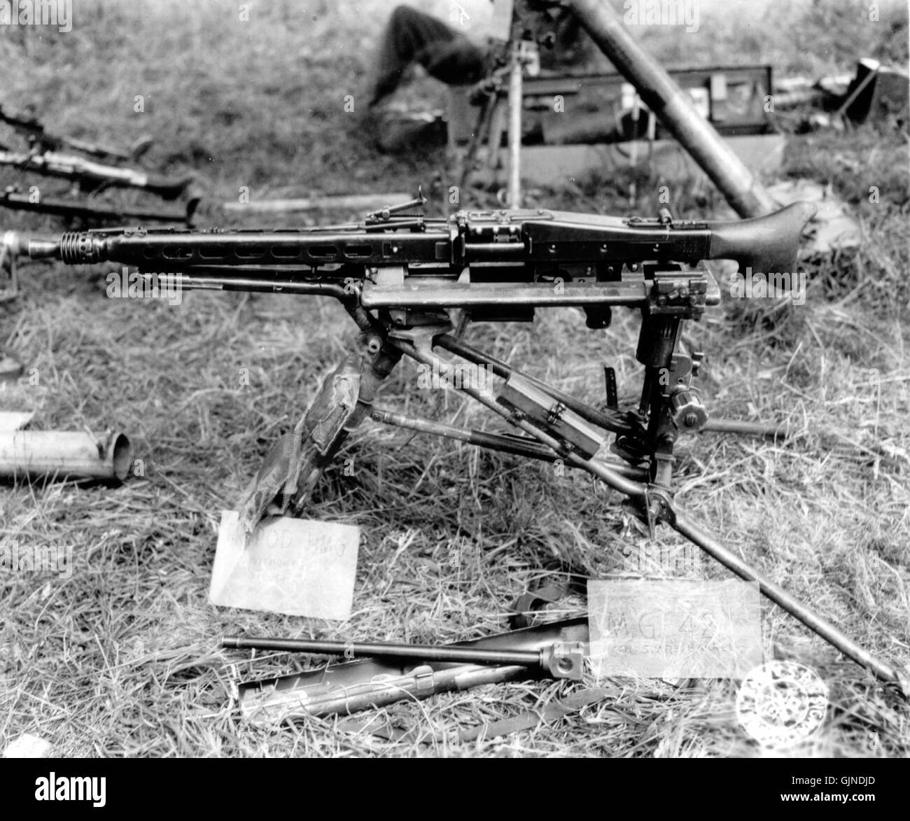 MG42 Feldlafette Stock Photo