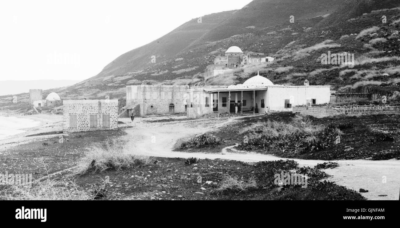Northern views. Thermal baths, Tiberias. American Colony, Jerusalem. 1898 1914. Matson 2 Stock Photo