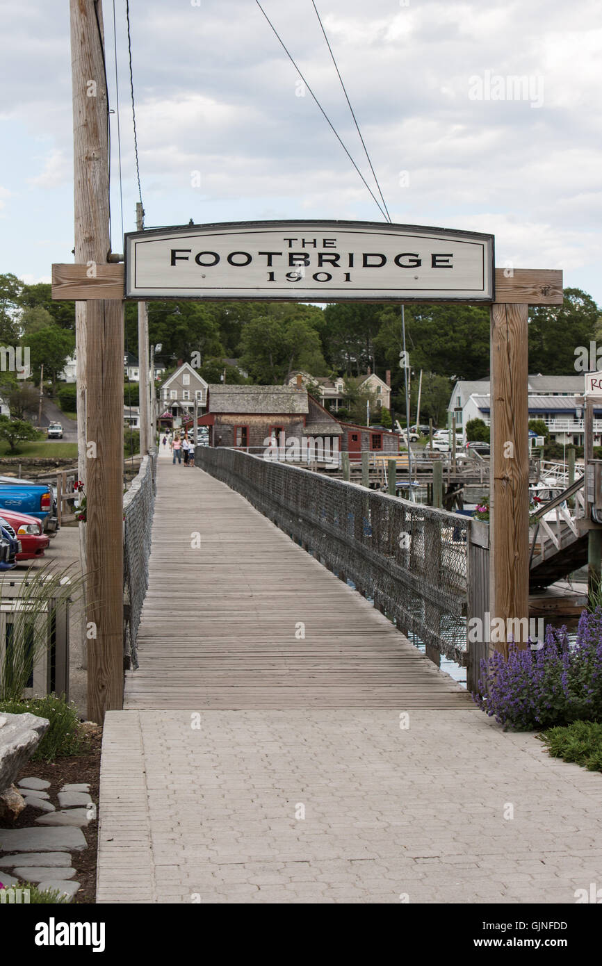 Footbridge in Boothbay Harbor, Maine