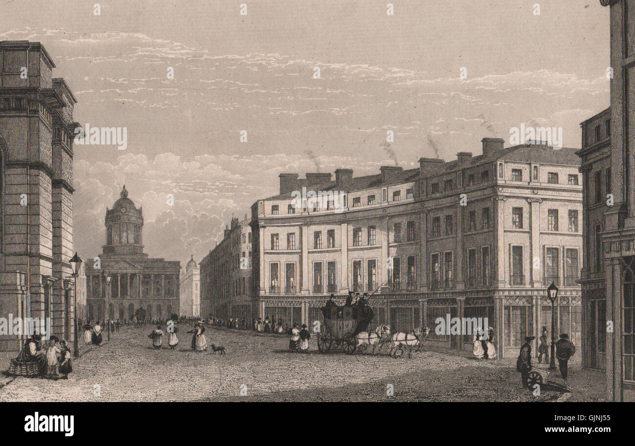 St. Crescent & Castle Street. Liverpool. HARWOOD, antique