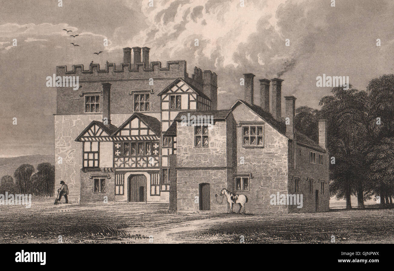 Turton Tower, Chapeltown, Blackburn with Darwen, Lancashire. AUSTIN, 1829 Stock Photo