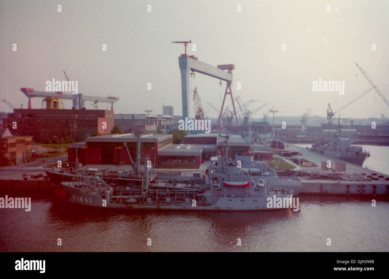 The Tankreinigungsschiff FÃ¶rde (Y 1641) was a tank cleaning ship of the German Bundeswehr, commissioned in 1967 and decommissioned in 1992. It was part of the FÃ¶rde class alongside its sister ship, Jade (Y 1642). Stock Photo