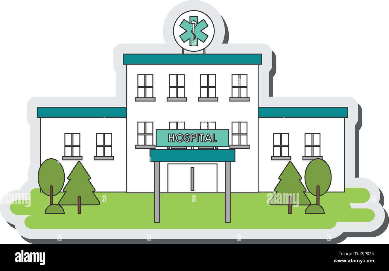 hospital building icon Stock Vector Image & Art - Alamy