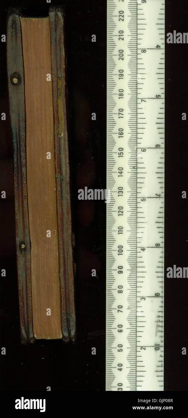 A book with several Greek texts printed on its fore edge. The work ...