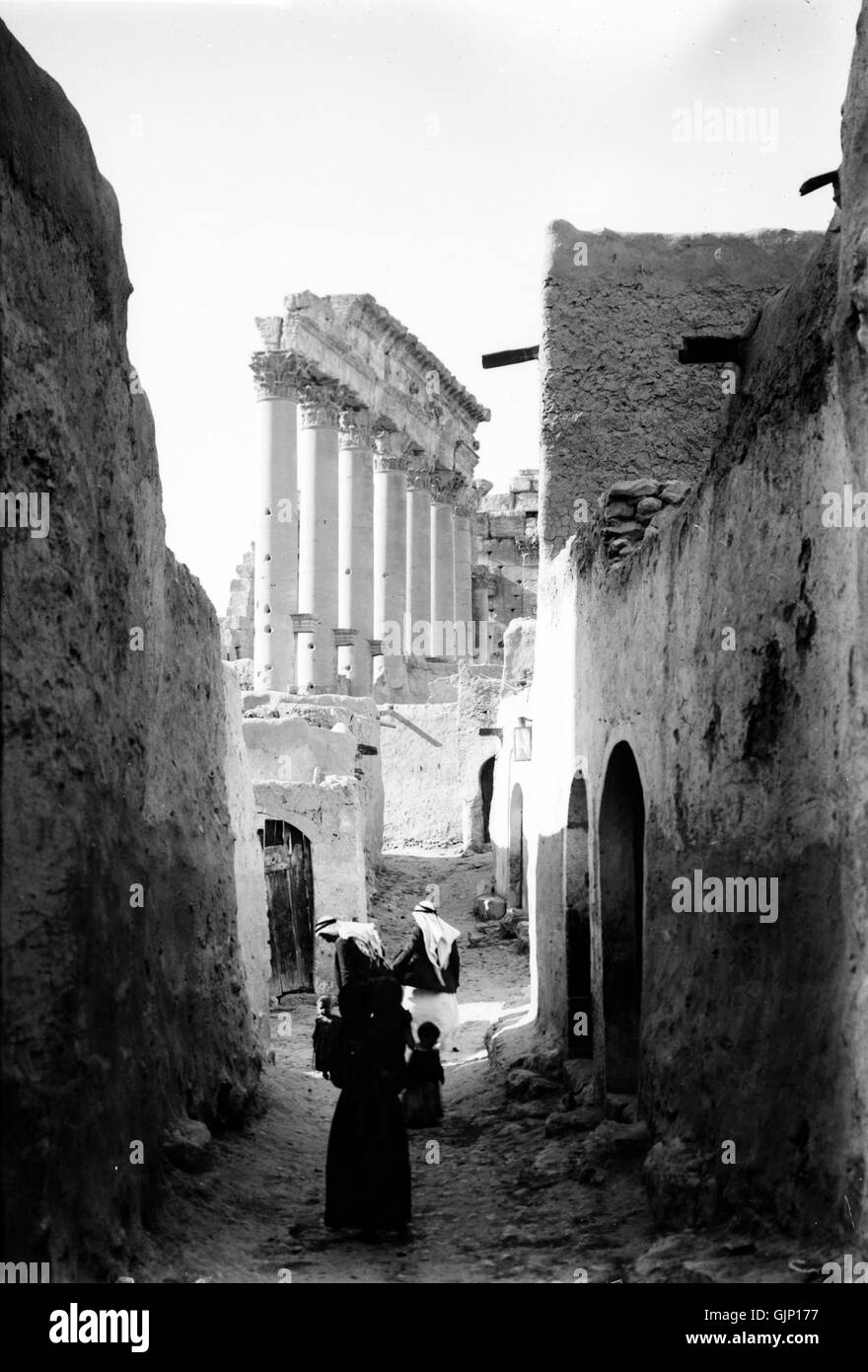 Photograph of Tadmor, an ancient village located in Syria. The image ...