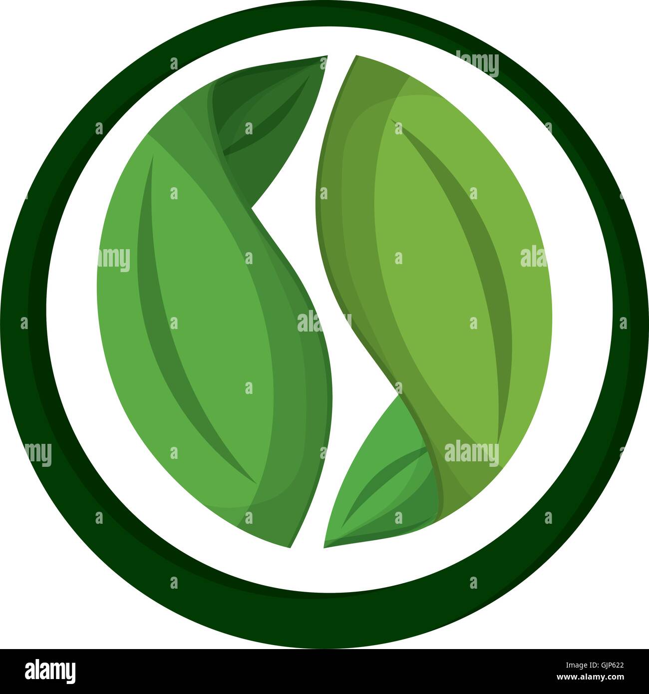 abstract leaves nature icon Stock Vector Image & Art - Alamy