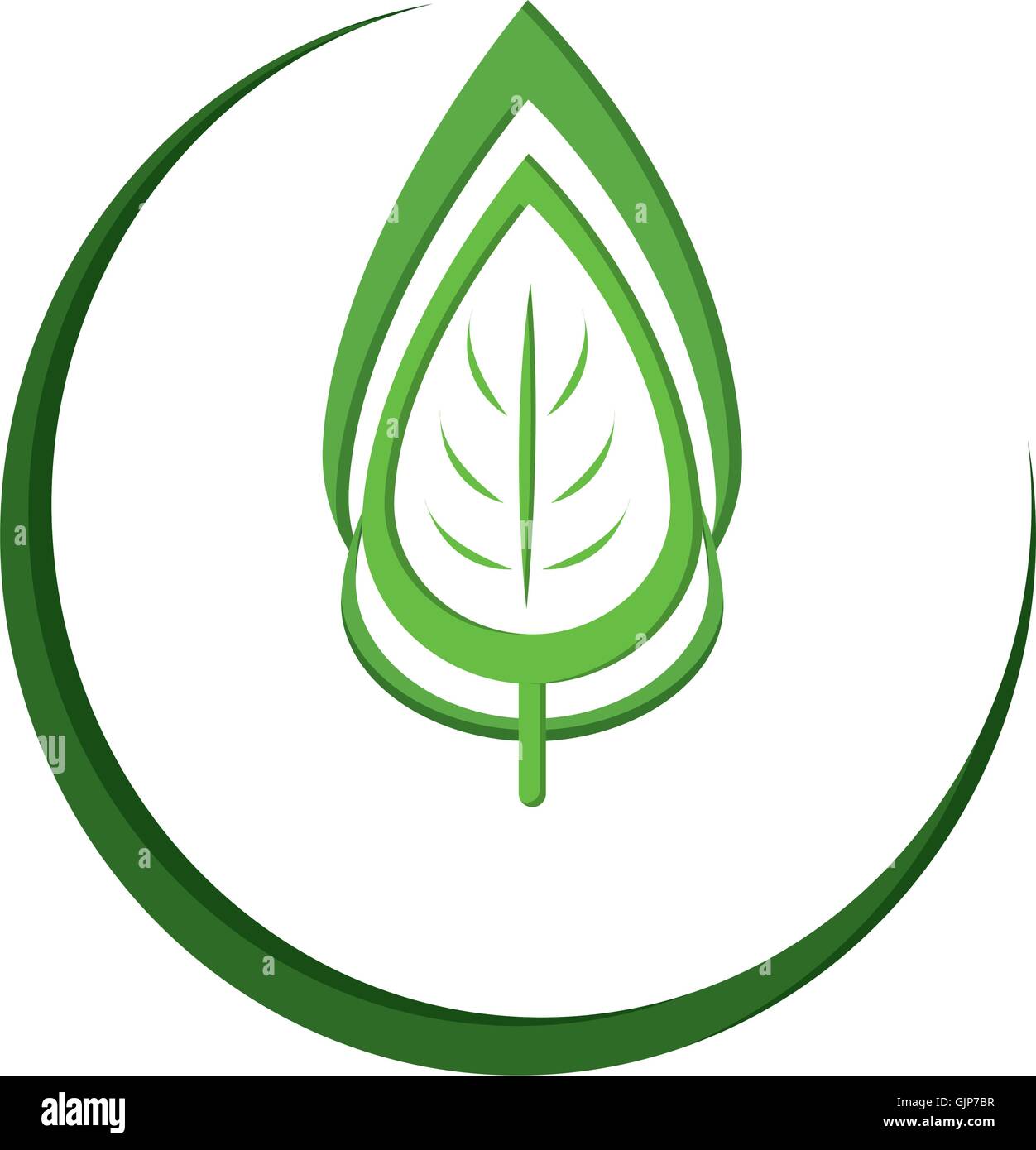 abstract leaves nature icon Stock Vector Image & Art - Alamy